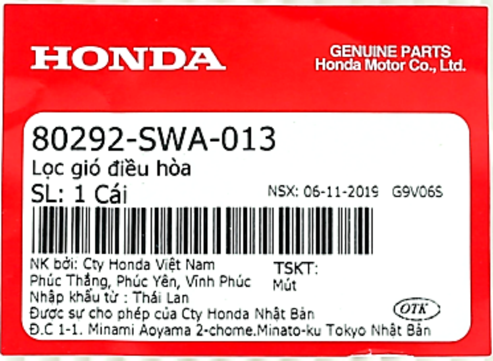 Tem tiếng Việt (Tem Honda Việt Nam)